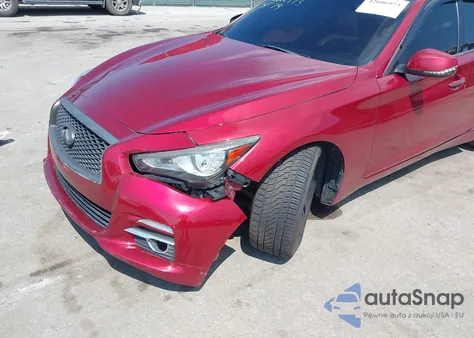 2014 Infiniti Q50 Hybrid Premium z USA, uszkodzony, nr VIN JN1AV7AP0EM692290